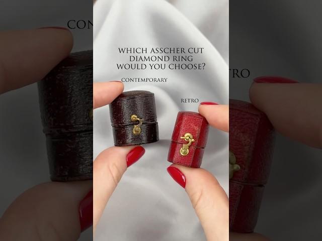 Asscher Cut Diamond Rings: Which Would You Choose? Retro or Contemporary