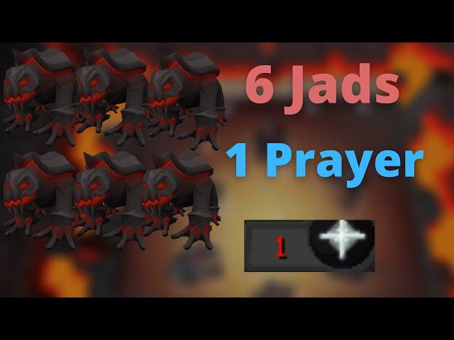 Killing 6 Jads With 1 Prayer Point OSRS