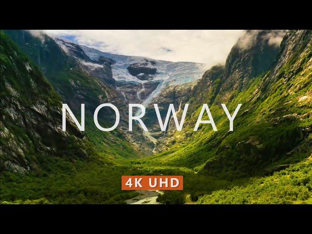 NORWAY NATURE (4K UHD) Ambient Drone Film + Meditation Music for Stress Relief