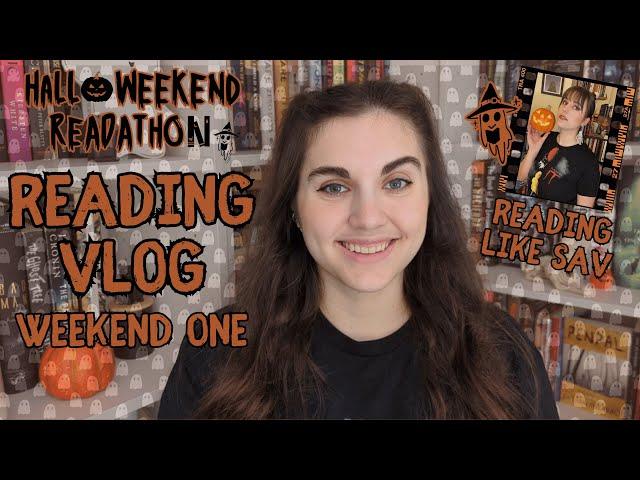 highly anticipated books + dnfs | halloweekend readathon weekend 1 reading vlog | horror & thriller