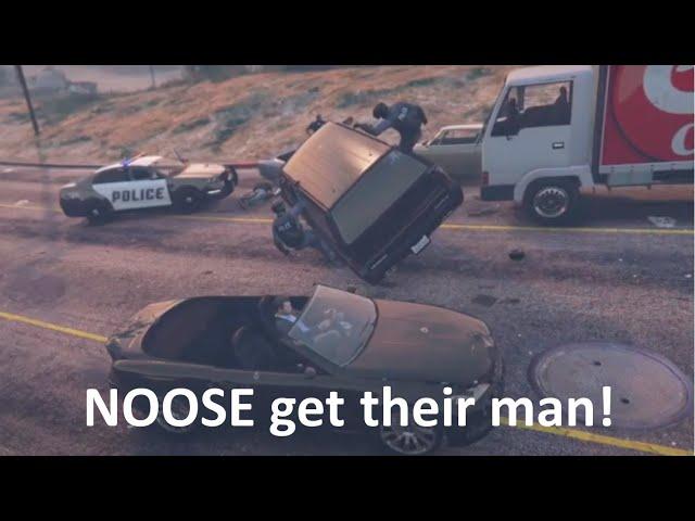 Following NOOSE (SWAT) police, what happens & where they go in GTA 5