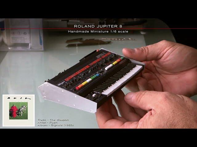 ROLAND JUPITER 8 - Handmade Miniature 1/6 scale.