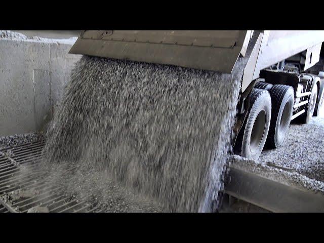 Amazing Large Scale Ready Mixed Concrete Mass Production Process. Excellent Mix Concrete Factory