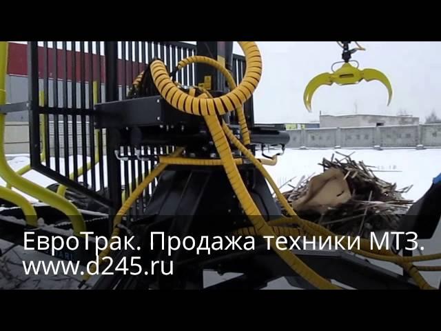 Лесовозный прицеп с манипулятором ОНИАР 12Т
