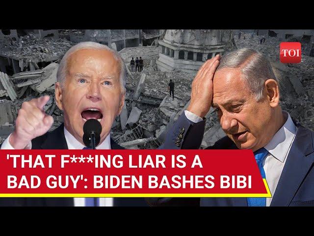 Biden's Netanyahu Frustration Now Public; Calls Israeli PM 'Son Of A B****h' In Secret Talks