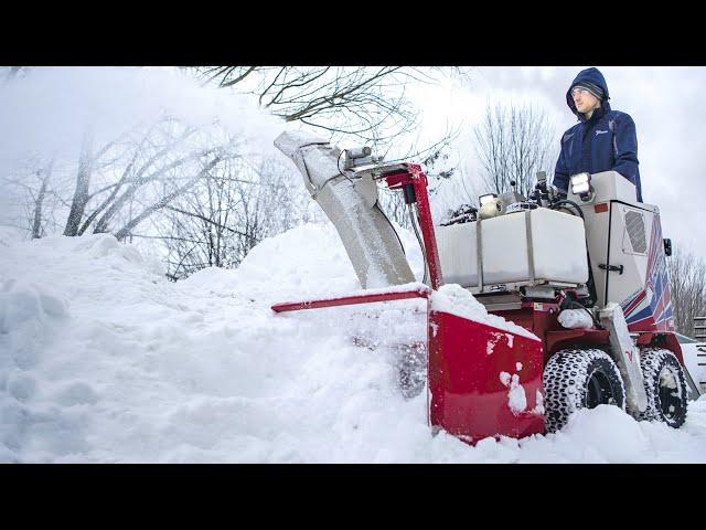 Snow Blower, Broom & Plow - SSV Stand On Skid Steer - Real World Work