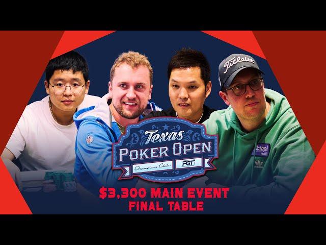 Texas Poker Open $2,000,000 GTD Main Event Final Table! $400,000 Top Prize