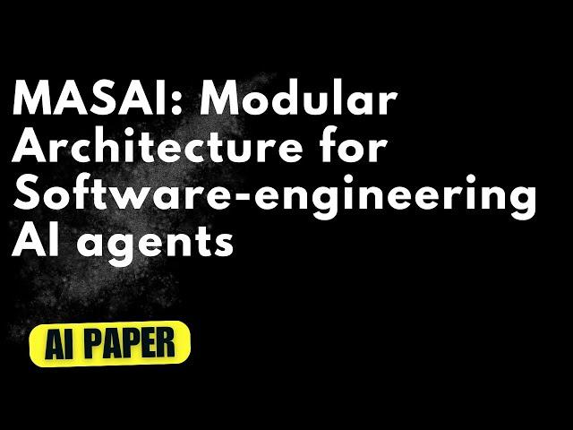 MASAI: Modular Architecture for Software-engineering AI agents - Audio Podcast