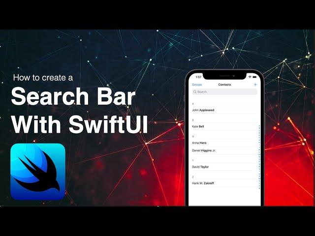 Create A Search Bar With SwiftUI || Xcode 13 || Swift 5