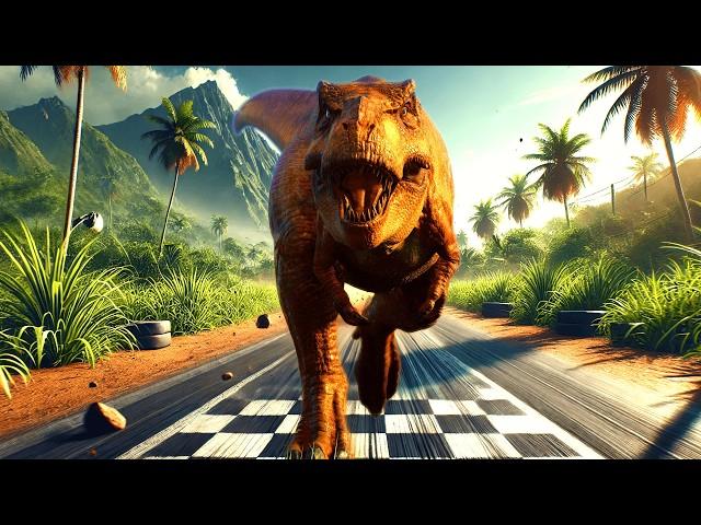 122 Dinosaurs 100 Meter Race | Fastest Dinosaur in Jurassic World Evolution 2