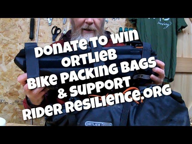 win a set of ortlieb bike packing bags by supporting Rider Resilience