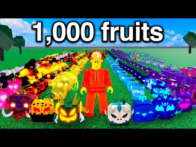 Rolling 1,000 Blox Fruits To Get Every Mythical