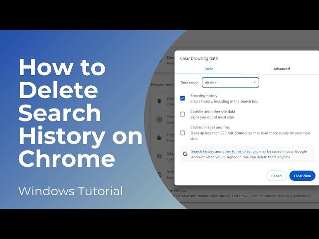 How to Delete Search History on Google Chrome