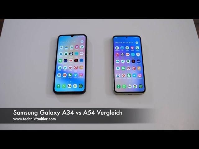 Samsung Galaxy A34 vs A54 Vergleich