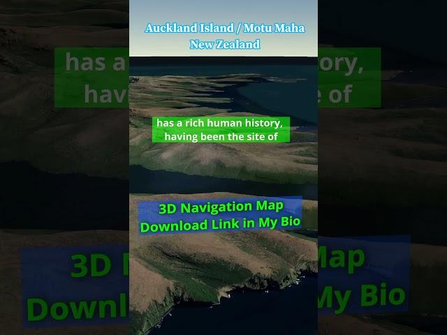 Auckland Island #aucklandisland #3dtopo #3dnature