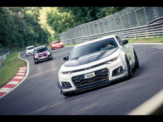 Almost CRASH Nurburgring - Camaro ZL1 1LE 2018 test drive - Near collision in flugplatz