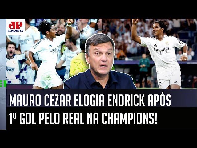 "O ENDRICK NÃO PIPOCA! NÃO É FROUXO! A MAIOR VIRTUDE dele..." Mauro Cezar ELOGIA GOL no Real Madrid!