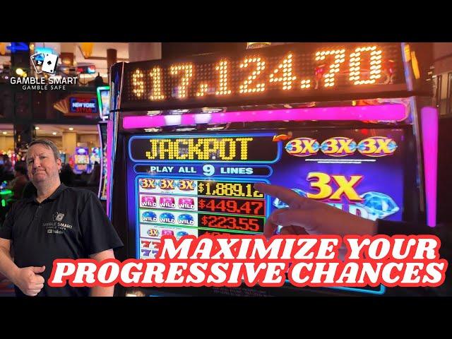 MAXIMIZE Your Progressive Chances on Slots  Learn How To Spot The Best Play! #slots #progressives