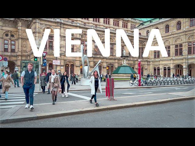 Vienna in March 2024, Walking in the City | 4K HDR