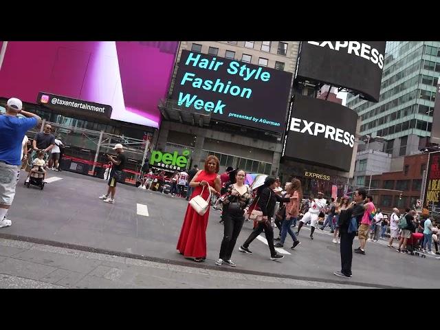 filming Times Square Billboards