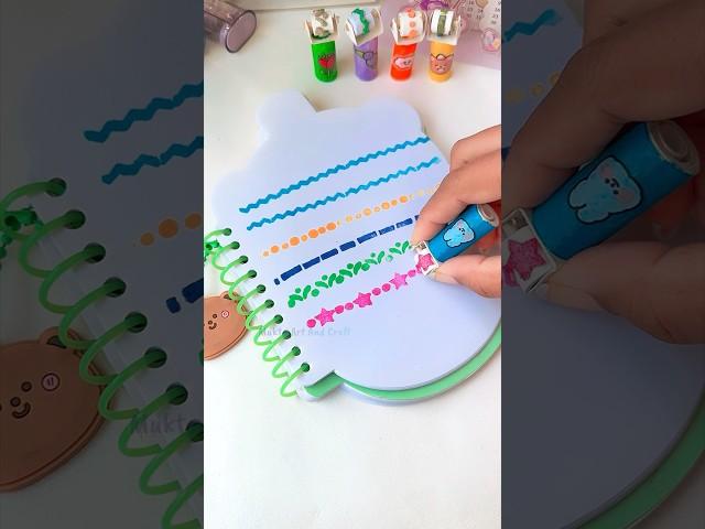 DIY Stamp Pen Set Underline Markers #shorts #art #diy #youtubeshorts