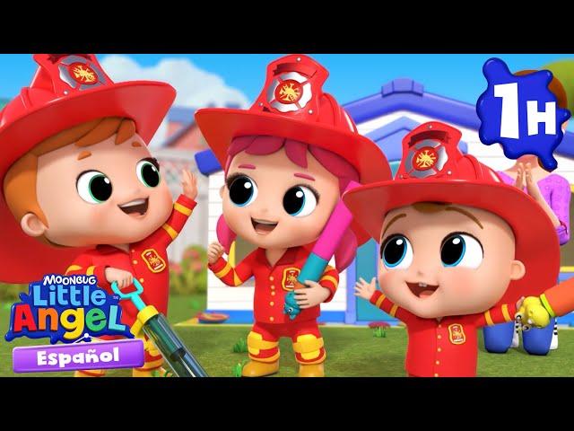 Jugamos a ser bomberos ‍ | Caricaturas | Canciones Infantiles| Little Angel Español