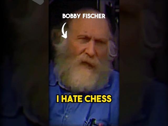 Bobby Fischer On Why He Hated Chess