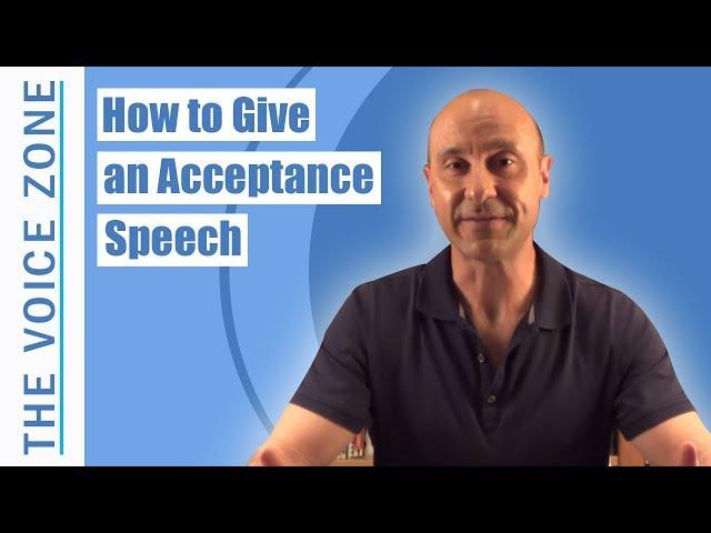 How to Give an Acceptance Speech