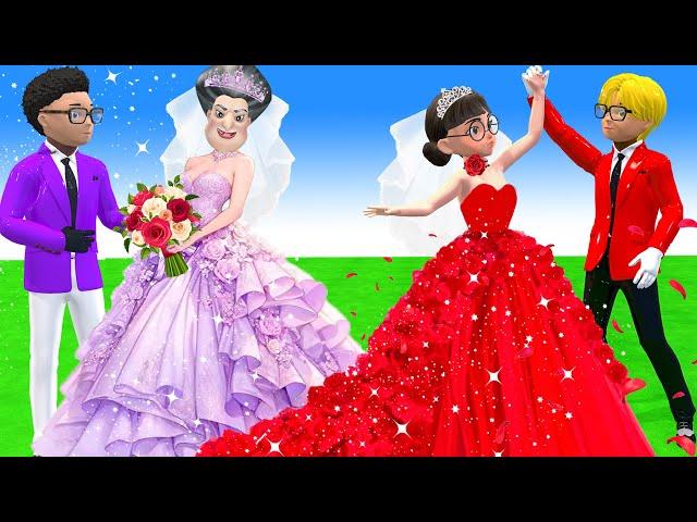 Scary Teacher 3D vs Squid Game Marry Dressing Wedding Style Beautiful or Erro 5 Times Challenge