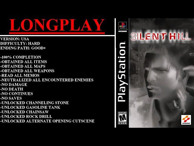 Silent Hill [USA] (PlayStation) - (Longplay | Hard | 100% | Good+ Ending Path)