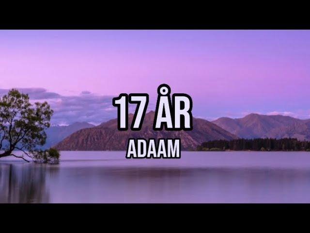 ADAAM - 17 år - lyrics