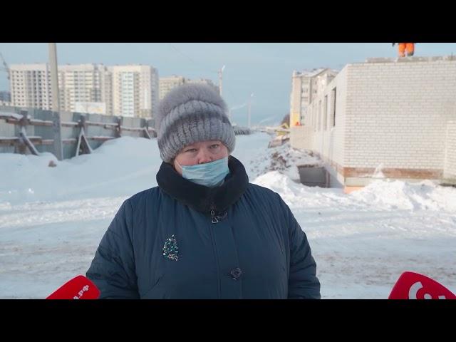 Одну из секций в строящемся доме для переселенцев в Вологде возвели до 3-го этажа