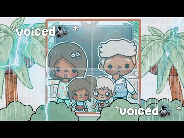 There Was A *THUNDERSTORM*  *Power Out* ||  voiced || Toca Boca Roleplay