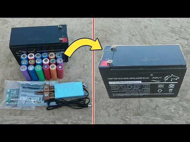 How To Convert 12v 8Ah Lead Acid Battery Into 12v 14Ah Lithium Ion Battery Pack