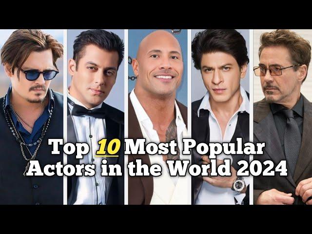 Top 10 Most Popular Actors in the World 2024 | Only Top10