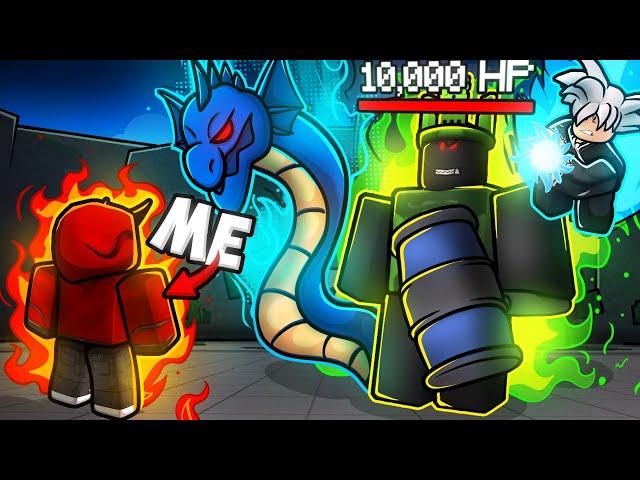 Fighting EVERY BOSS BATTLE in ROBLOX The Strongest Battlegrounds...