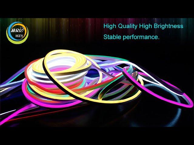 IP65 waterproof flexible rgb LED neon lamp indoor and outdoor decorative lighting