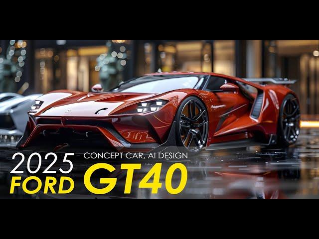 Ford GT40 New 2025 Concept Car, AI Design