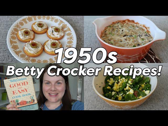 1950s BETTY CROCKER RECIPES  Good and Easy Cookbook