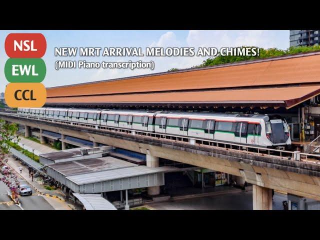 New Singapore MRT Train Arrival Melodies and Chimes | MIDI Piano Transcription