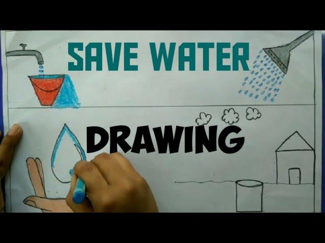 save water drawing// from crazy hamsi corner//