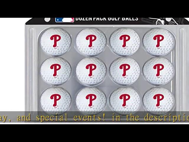 Team Golf MLB Dozen Regulation Size Golf Balls, 12 Pack, Full Color Durable Team Imprint