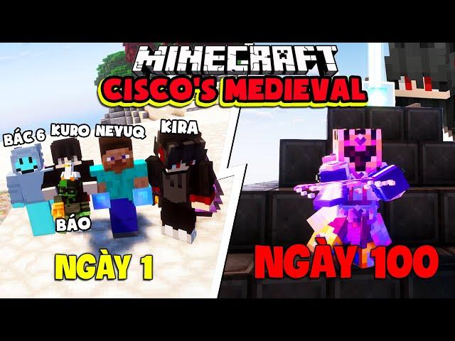 KiraMC Tóm Tắt 100 Ngày Minecraft Cisco's Fantasy Medieval RP Cùng KuroMC, Siro, NeyuQ, BigShark