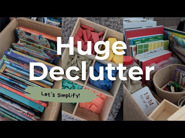 What We Decluttered from Our Homeschool | Huge Clean-Out