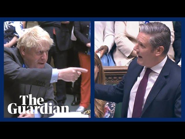 PMQs: Boris Johnson and Keir Starmer clash over rail strikes