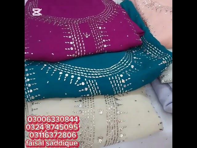 Best price shop  New design Mukesh bamber shafoon shirt and dupatta Rs 1800 by Makkah garment mult