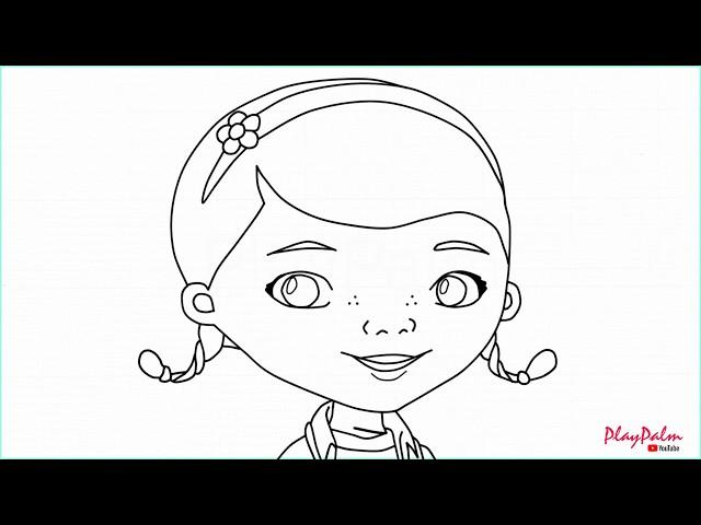 How to draw Doc McStuffins Dottie