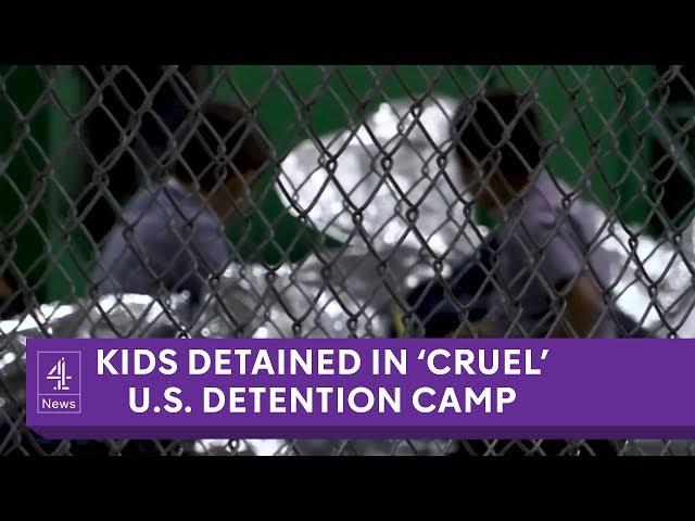 Inside 'cruel' US migrant detention camp for kids