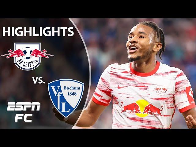 Christopher Nkunku’s double takes RB Leipzig past VfL Bochum | Bundesliga Highlights | ESPN FC