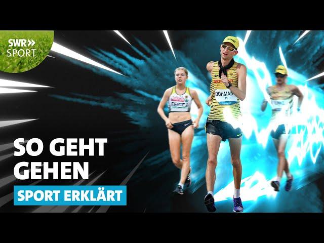 So funktioniert das Gehen | SWR Sport